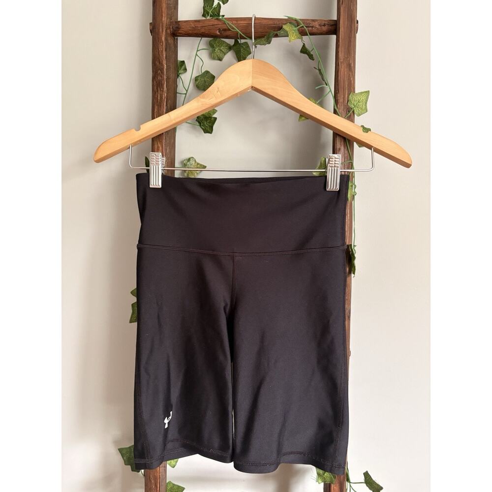 Under Armour HeatGear Women’s Compression Biker Shorts Black XS Stretch